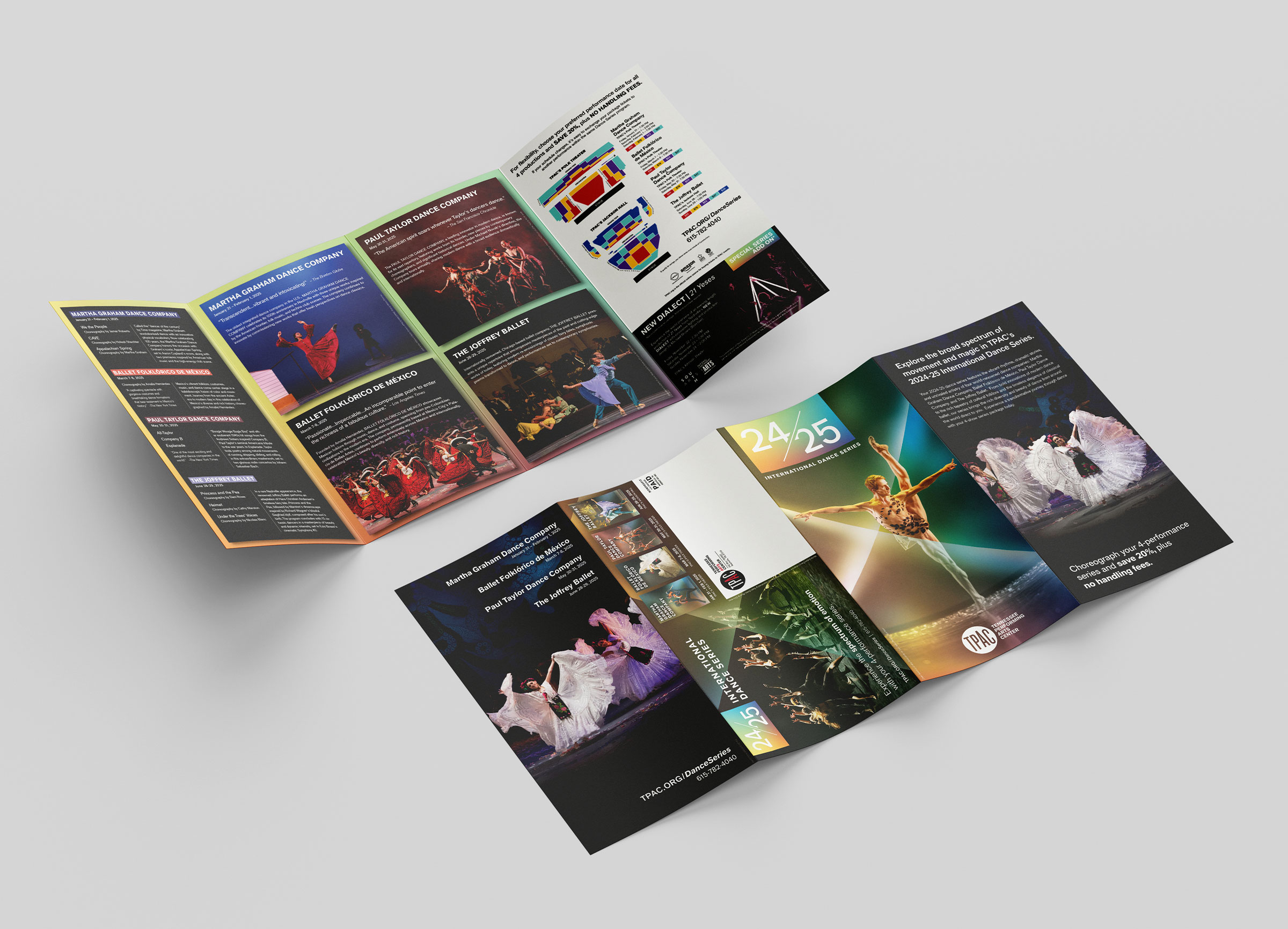 Front and Back of Brochure Fully Open
