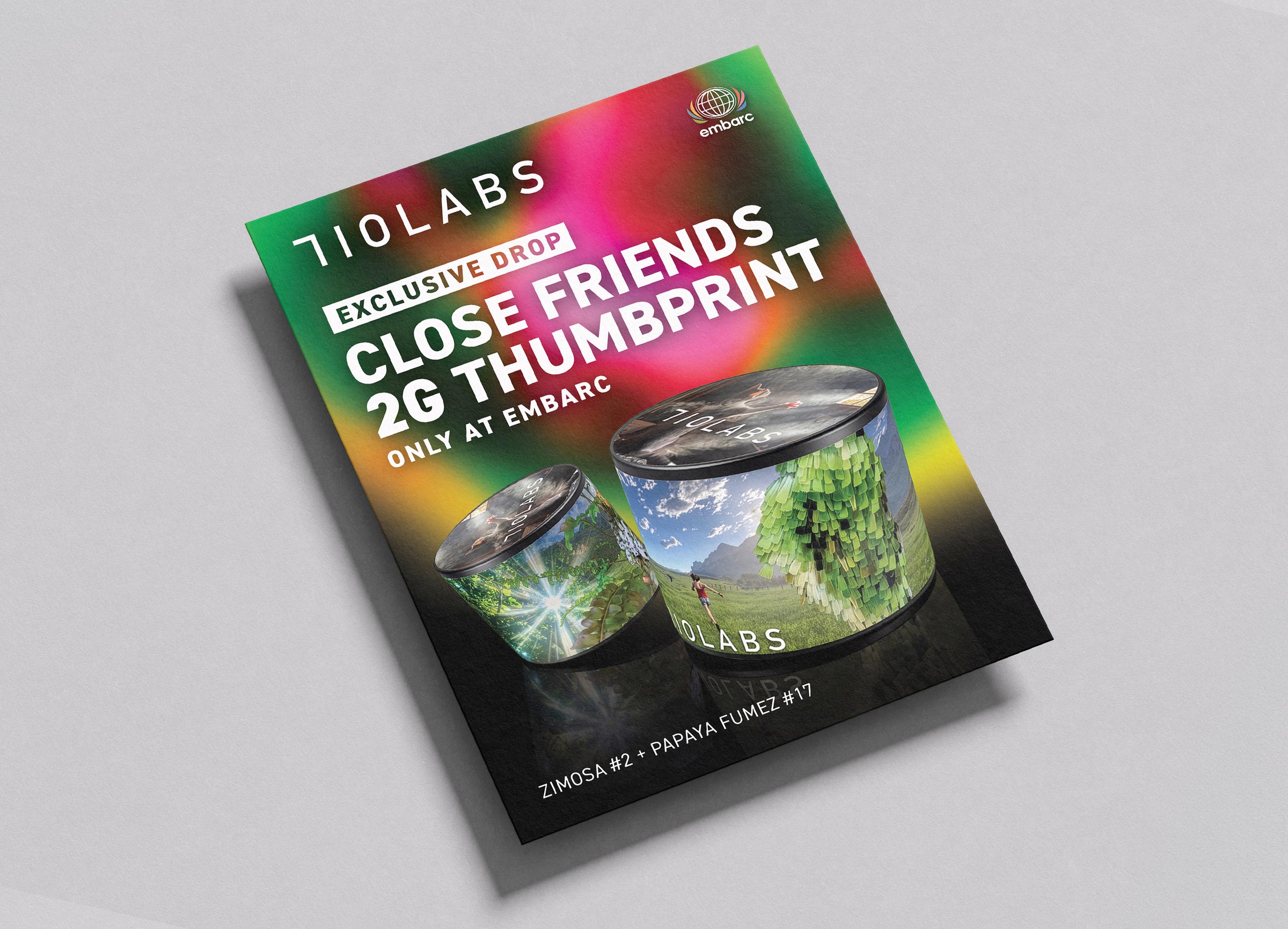 In-store Close Friends Drop flyer partnership