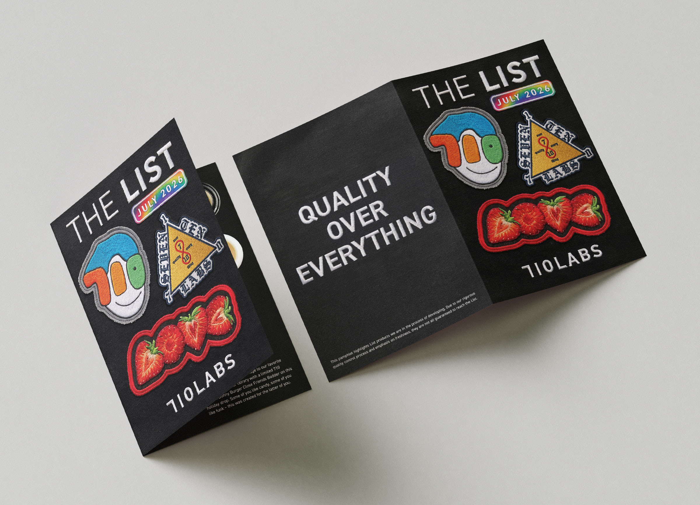 Booklet cover and patchwork design